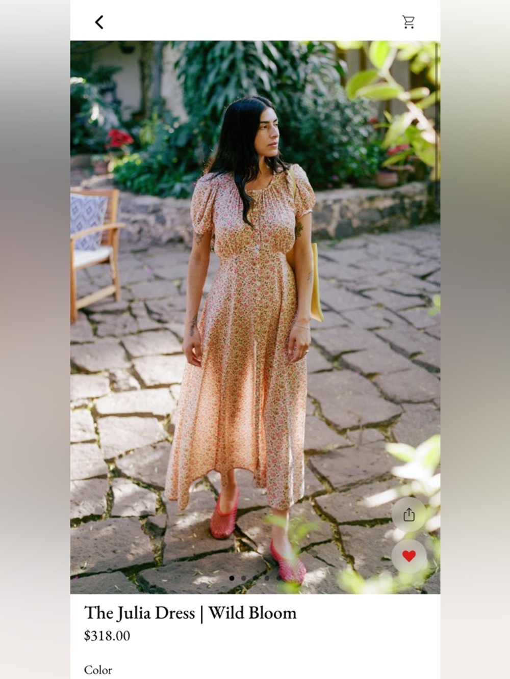 ISO!!!!!!!!!!! The Julia Dress - Wild Bloom Floral Midi Dress (Pink)